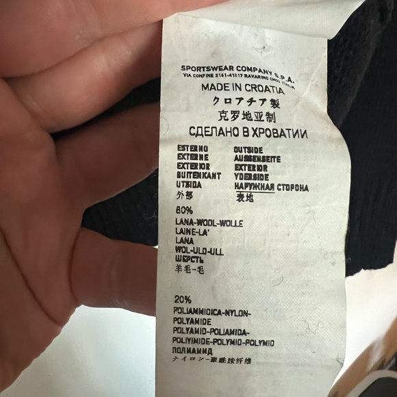 Stone Island 80% Wool 20% Polyamide XL V-Neck Sweater - Picture 6 of 7